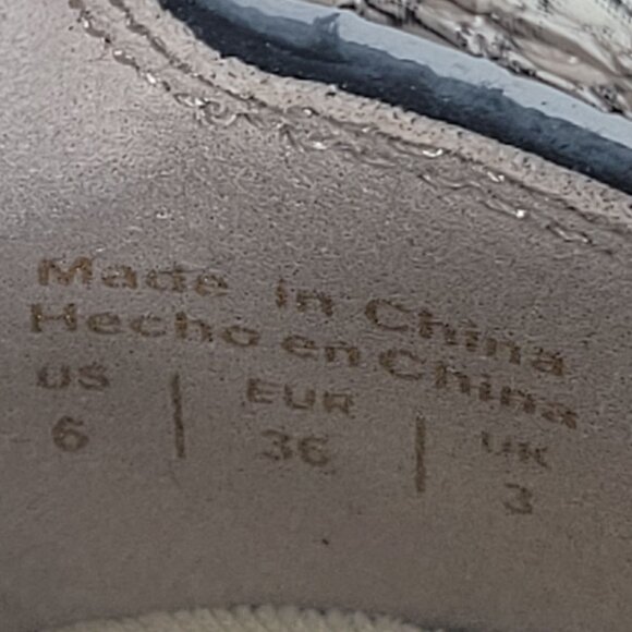 Aldo Platform Women’s Tan Black Lace Up Snake Print Sneaker US Size 6 - Picture 8 of 8